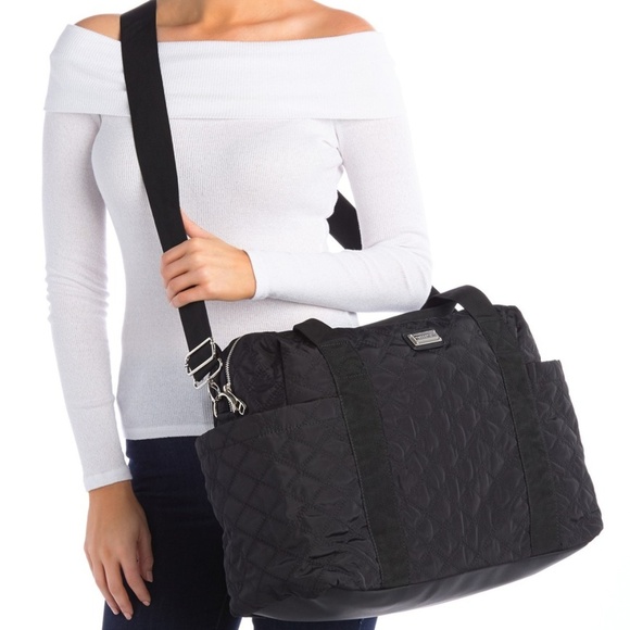 Madden Girl Quilted Weekend Tote / Travel Bag — Like New - Picture 1 of 15